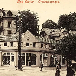 Colonnades Germany Streets Bad Elster Shops Saxony