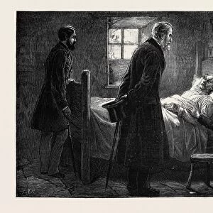 The Condition of Ireland: Mr. Forster Visiting a Victim of captain Moonlight"