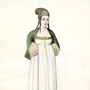 Costume des femmes de Scio [Chios]. [81], Mahmud II, Sultan of the Turks, 1784-1839