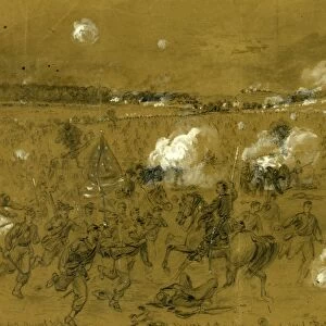 Defeat of the Army of Genl. Pope at Manassas on the Old Bull run battleground, drawing