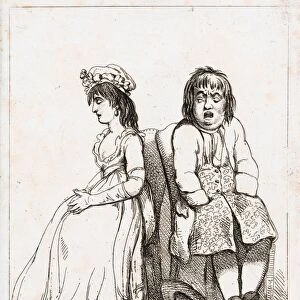Drawings Prints, Print, Bashful Lovers, Publisher, Artist, Henry Wigstead, George Moutard Woodward