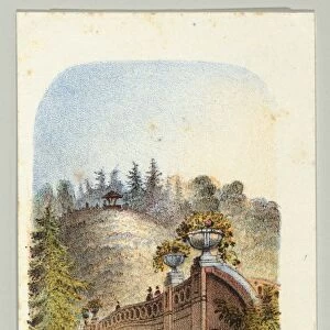 Drawings Prints, Print, Ornamental Bridge, series, Views Central Park, New York, Part 2