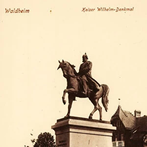Equestrian statues Wilhelm I Germany Saxony 1909