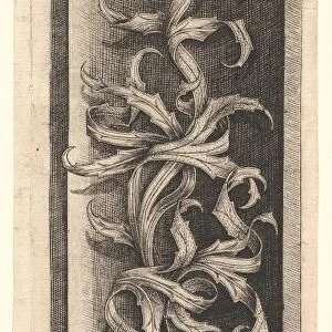 Foliate Ornament ca 1465-90 Engraving 10 3 / 4 x 3 3 / 16
