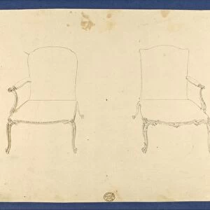 Two French Chairs Chippendale Drawings Vol I