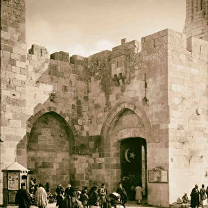 Gates Jerusalem Jaffa Gate Western wall 1898