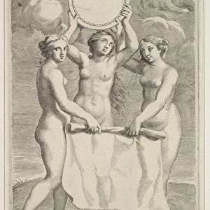 Three Graces 1659 Engraving first state four