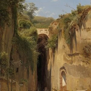 The Grotto of Posillipo at Naples Italy, Antonie Sminck Pitloo, 1826