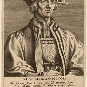 Hieronymus Wierix (Flemish, c. 1553 - 1619), Lucas van Leyden, engraving on laid paper