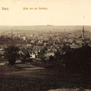 Historic views Wernigerode 1907 Saxony-Anhalt