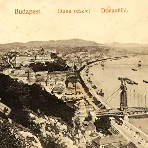 Historical images Elisabeth Bridge Budapest Views