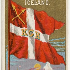 Iceland Flags Nations Series 2 N10 Allen & Ginter Cigarettes Brands