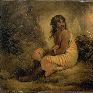 Indian girl Signed and dated, upper left: G Morland | 1793, George Morland