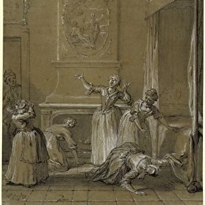 Jean-Baptiste Oudry, On trouve le corps mort de l hote que l on avait cache