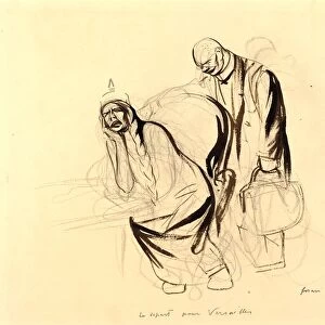 Jean-Louis Forain, Le depart pour Versailles, French, 1852-1931, c