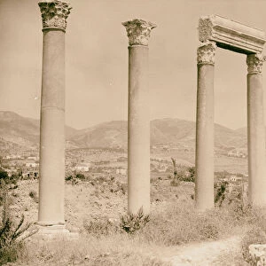 Jebeil Biblos colonnade 1920 Lebanon Byblos Extinct city