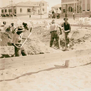 Jewish colonies settlements Tel Aviv Preparing