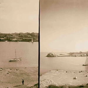 Latakia Looking across harbour towns 1936 Syria