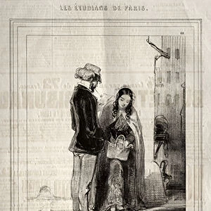Les Etudiants de Paris 1842 Paul Gavarni
