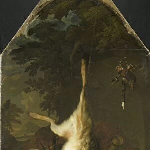 Still Life with Dead Hare and Partridges, Dirk Valkenburg, 1717
