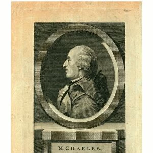 M. Charles, Head-and-shoulders profile portrait of French balloonist J. A. C. Charles