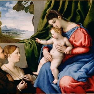 Madonna and Child with Two Donors