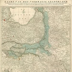 Map Ducatus Geldriae et comitatus Zutphaniae nova tabula