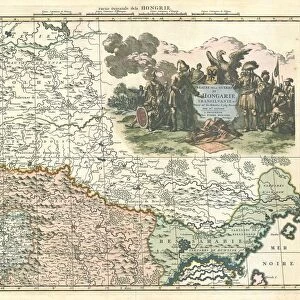 Map ThA atre de la guerre en Hongarie Transilvanie &c