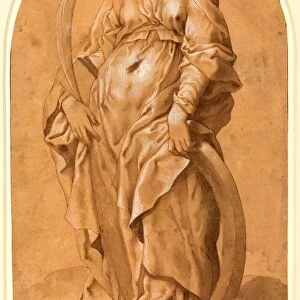 Marco Pino, Italian (c. 1520-1579 or after), Saint Catherine of Alexandria, pen