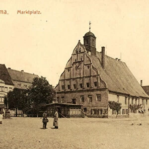 Markt Grimma Rathaus Grimma Buildings 1903 Landkreis Leipzig