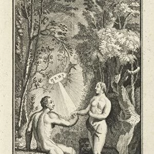 marriage Adam Eve Eve naked paradise holding Evas hand