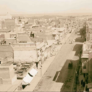 Mosul Overlooking new street east 1932 Iraq
