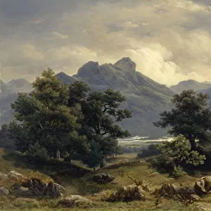 Mountain landscape 1852 oil canvas 52. 8 x 73. 5 cm