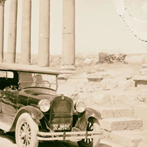 New Dodge front ruins columns Baalbek 1925 Lebanon