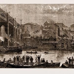 Newcastle, Uk, 1881: a Boat Race, the Start