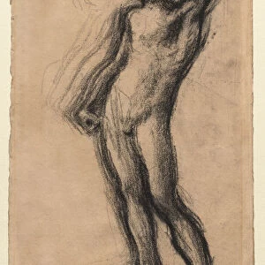 Nude Man Standing Left Hand Raised 1900 Edgar Degas