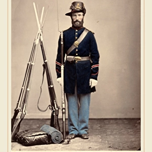 O. H. Willards Galleries, Artillery, Private, c. 1864, albumen print