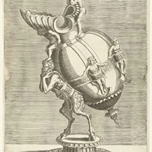 Oval jug, Balthazar van den Bos, Cornelis Floris (II), Hieronymus Cock, 1548