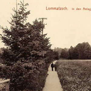 Parks Saxony Rail tracks Germany Lommatzsch 1911