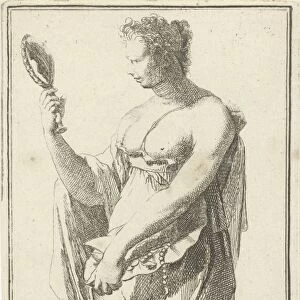 Personification of satisfaction, Arnold Houbraken, 1710 - 1719
