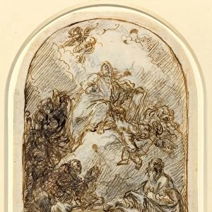 Pietro Roselli (Italian, c. 1700 - 1771 or after), The Apotheosis of Saint Mark [recto