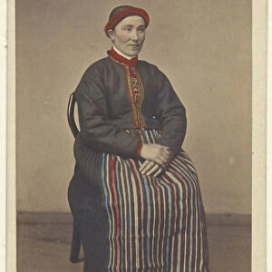 Pige fra Osterfjorden woman Norwegian costume