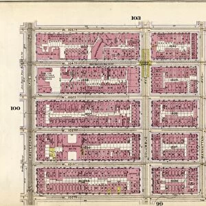 Plate 101: Bounded by W. 105th Street, Central Park West, W