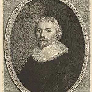 Portrait of Arnoldus Vinnius at the age of 49, a professor at the Faculty of Law