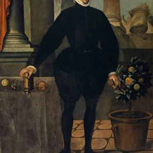 Portrait Felix Platter 1584 oil canvas 227 x 156 cm