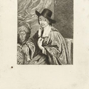 Portrait of the painter Adriaen van Ostade, Louis Bernard Coclers, Adriaen van Ostade