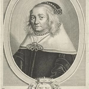 Portrait of Theodora van Zuylen van Nijevelt, print maker: Reinier van Persijn, 1623