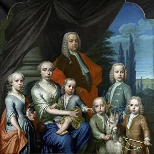 Portrait of Willem Philip Kops, Merchant in Haarlem, his Wife, Johanna de Vos