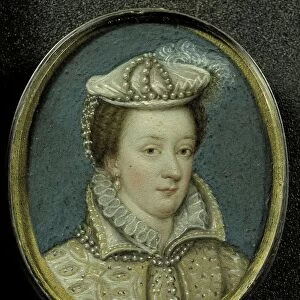 Portrait woman Maria Stuart 1542- 87 queen Scotland