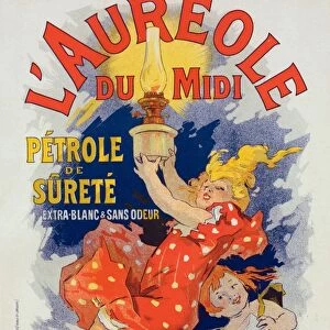 Poster for lAureole du Midi. Cheret, Jules, 1836-1932, French painter and lithographer